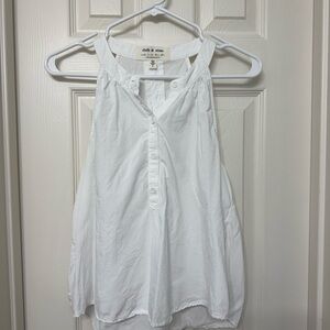 Cloth & Stone White Sleeveless Relaxed Tank Top
